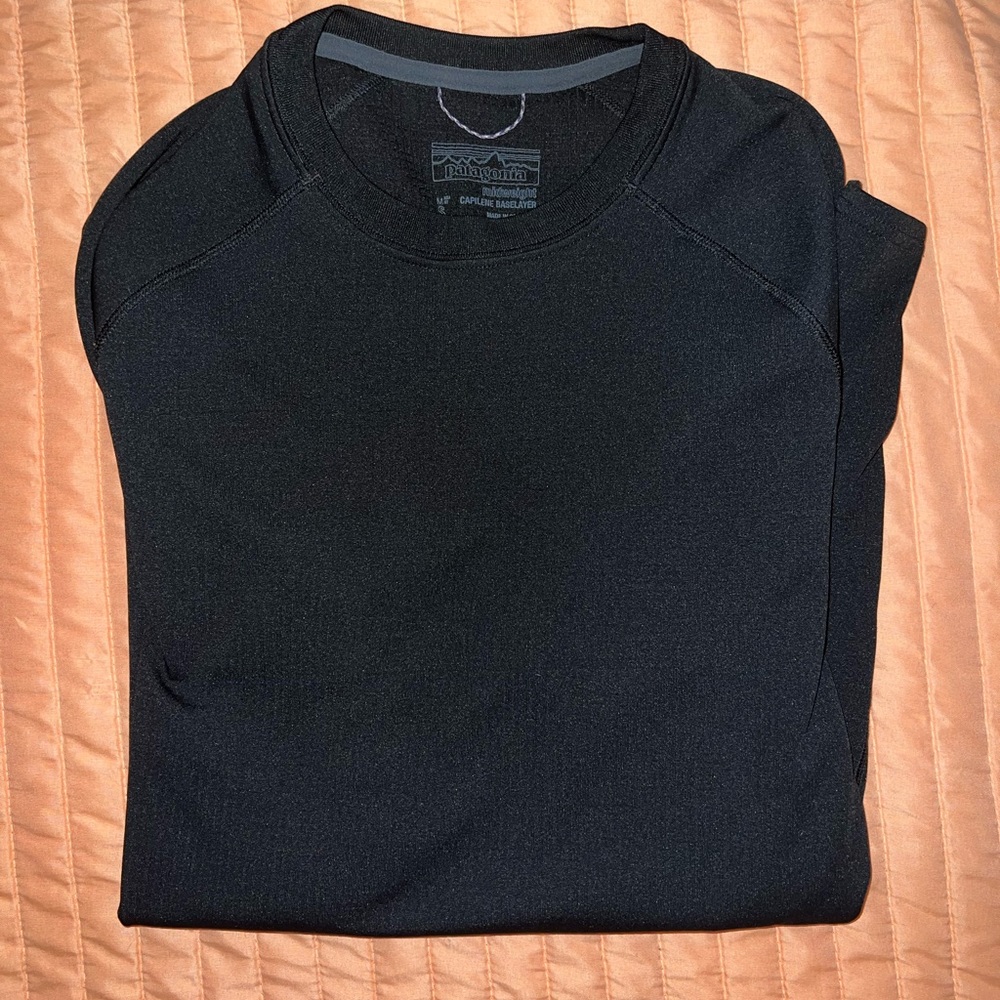 Patagonia S Midweight Capilene Baselayer in Black